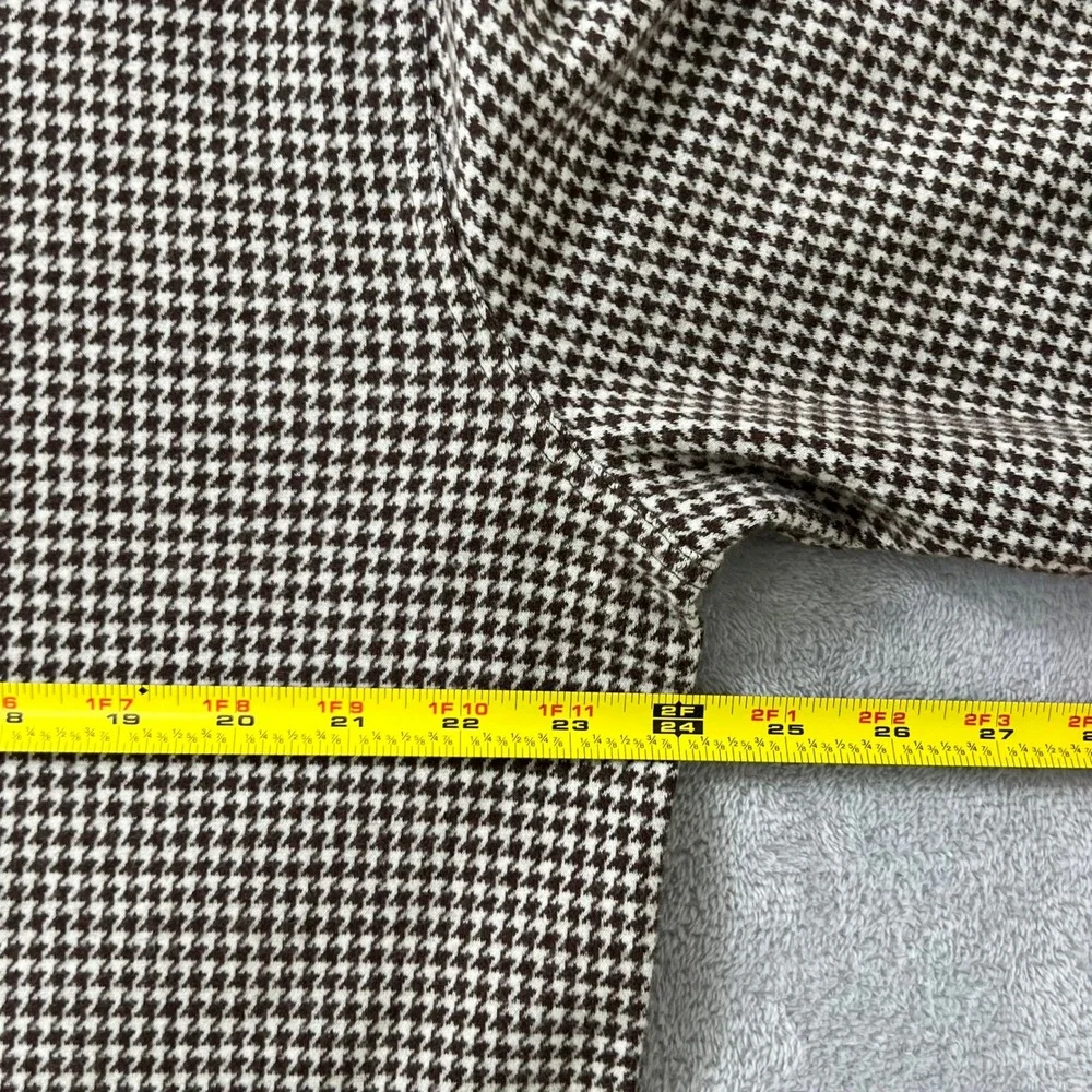 Banana Republic Houndstooth Sweatshirt Men's Large Brown Crewneck Pullover